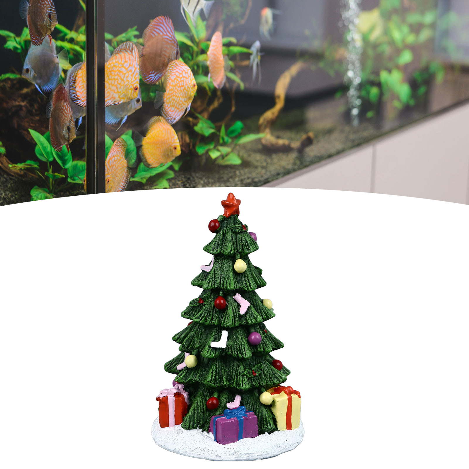 ZK20 Christmas Fish Tank Ornam - Aquarium Plant Design ulasan dan harga