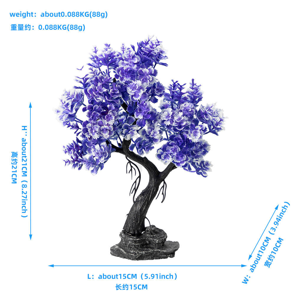 New Simulation Moss Tree Fish  - Aquarium Planted Sand ulasan dan harga