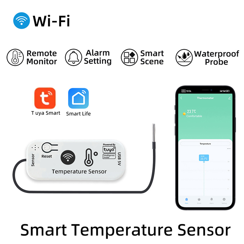 WiFi Zigbee Tuya Temperature S - Planted Aquarium Temperature ulasan dan harga