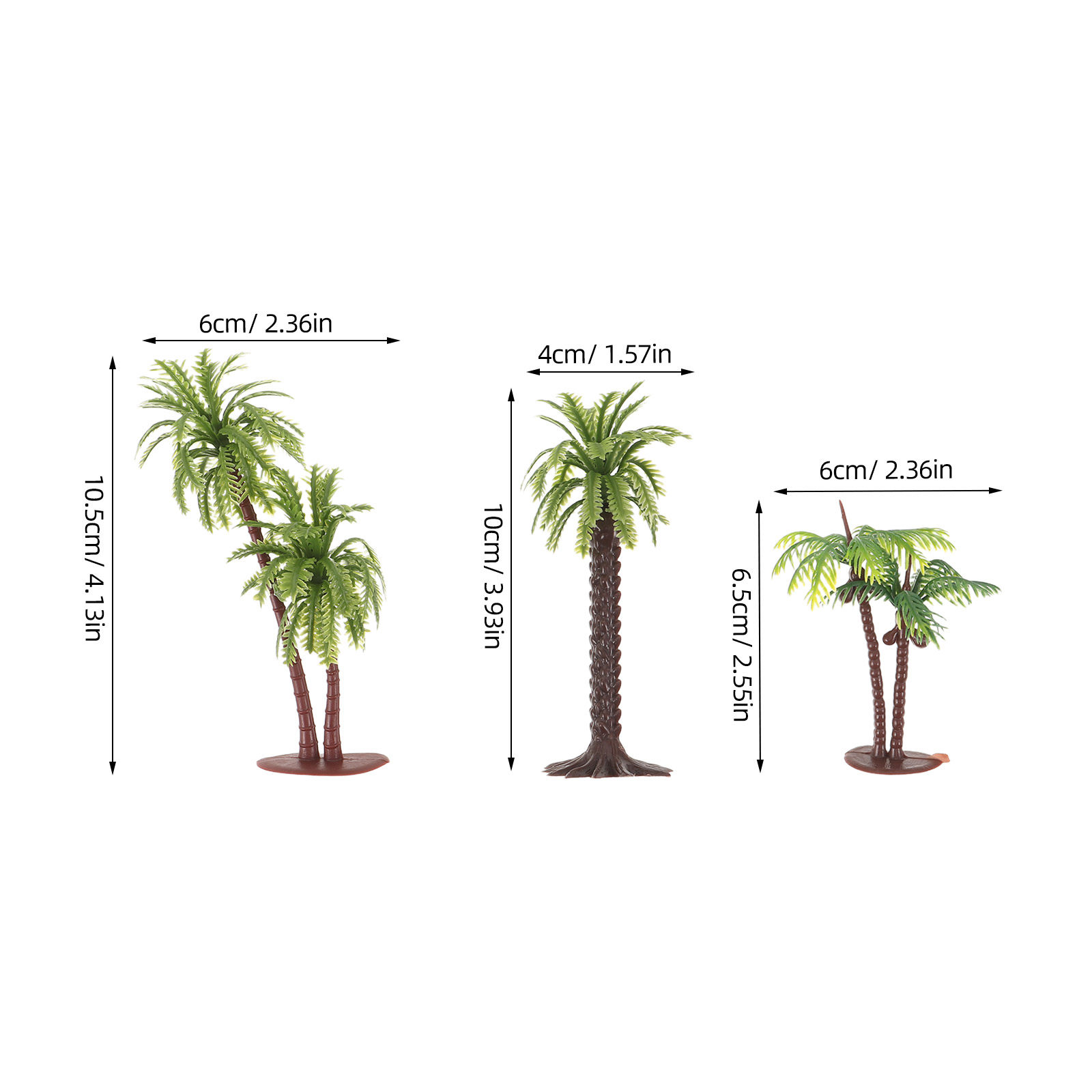 12Pcs Miniature Palm Tree Resi - Aquarium Planted Sand ulasan dan harga