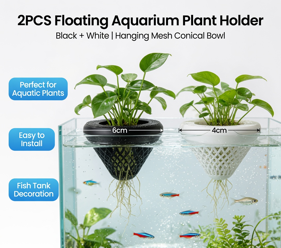 2PCS Floating Aquarium Plant H - Aquarium Plant Design ulasan dan harga