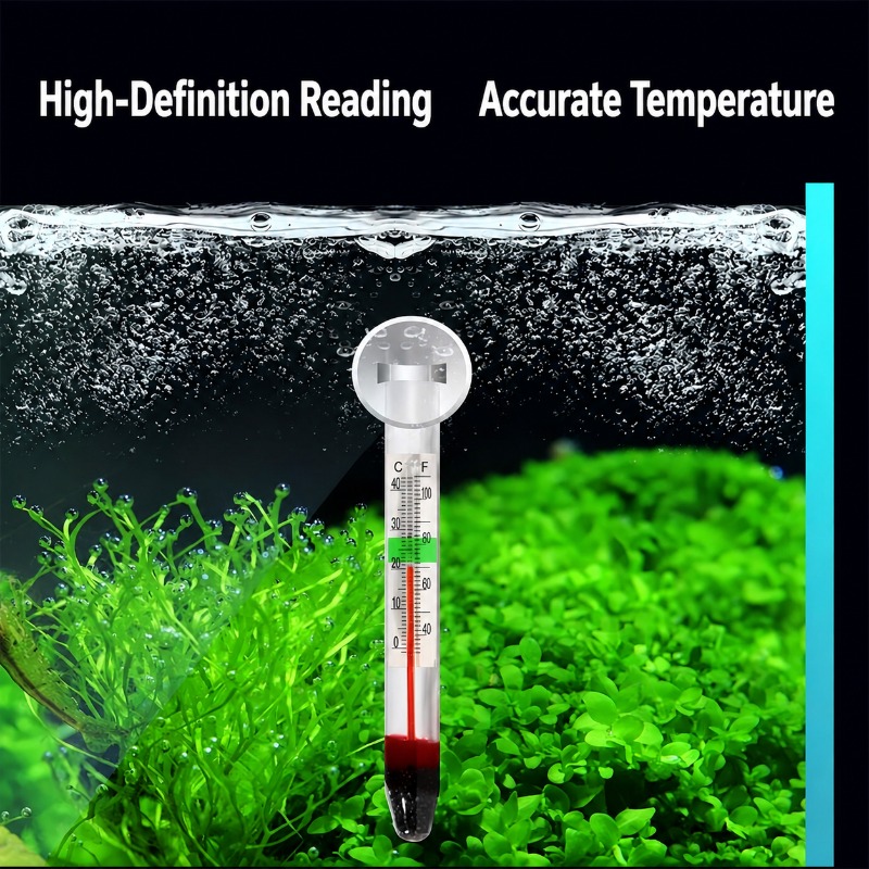 Aquarium Glass Thermometer wit - Planted Aquarium Temperature ulasan dan harga