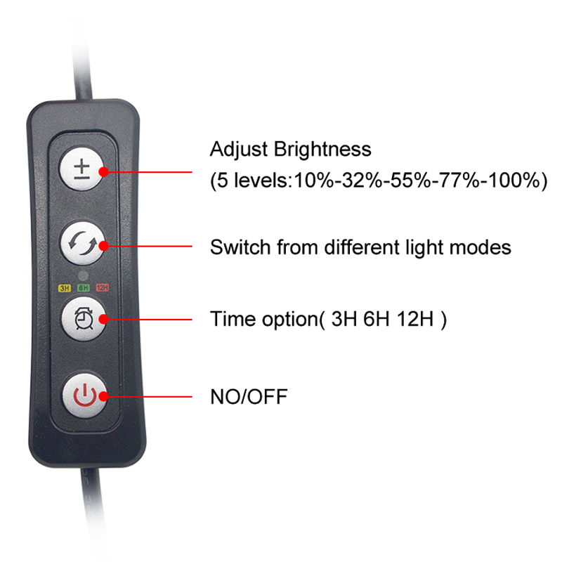 Aquarium LED Light for 16-64CM - Aquarium Plant Iron ulasan dan harga