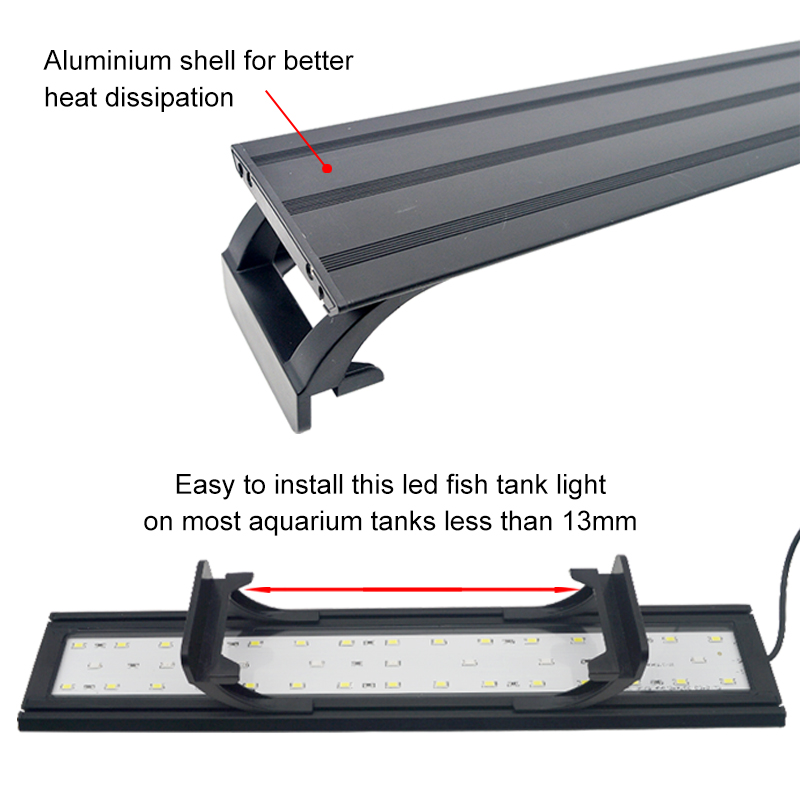 Aquarium LED Light for 16-64CM - Aquarium Plant Iron ulasan dan harga