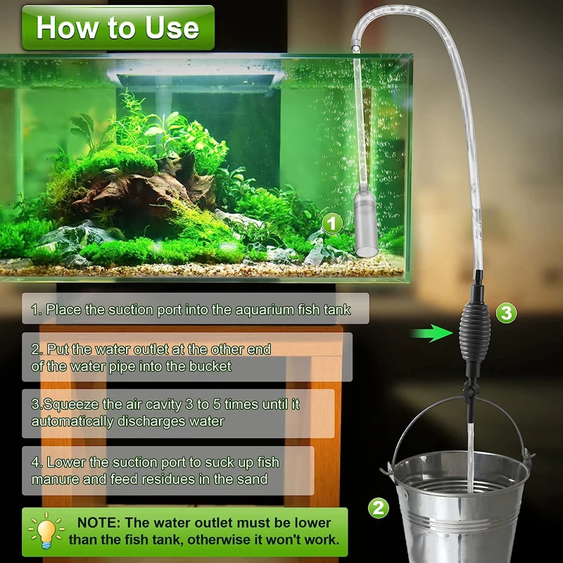 1Pcs Fish Tank Water Changer A - Planted Aquarium Maintenance Kit ulasan dan harga