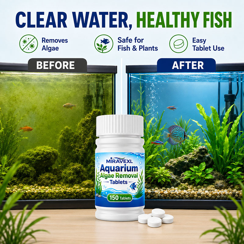 MIRAVEXL 150 Aquarium Algae Re - Planted Aquarium Algae Remover ulasan dan harga