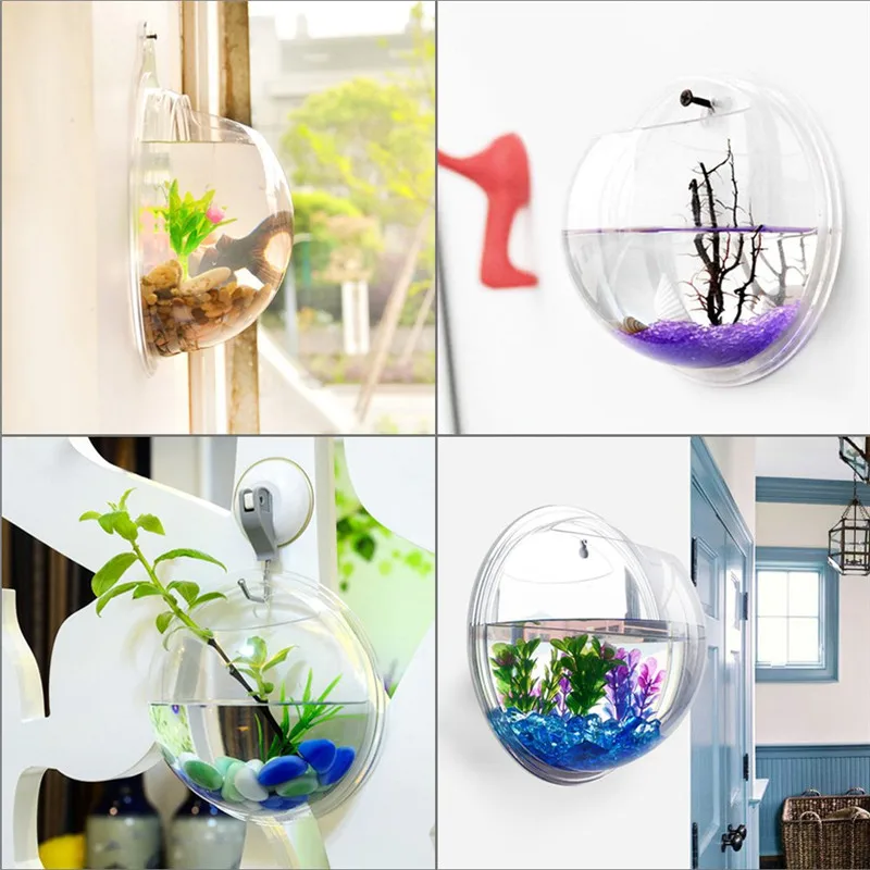 Transparent acrylic hanging wa - Aquarium Plant Design ulasan dan harga